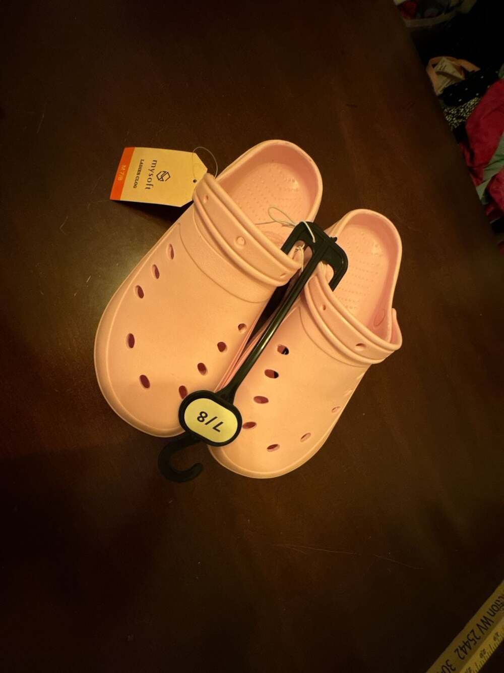 mysoft Ladies Clog Size 7/8 Pink Garden Shoes